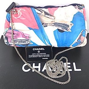 💥 RARE 💥 Chanel cosmetic crossbody purse classical 1950s cars